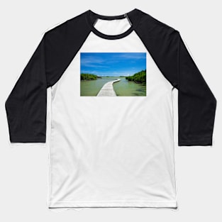 Road On Lake Baseball T-Shirt